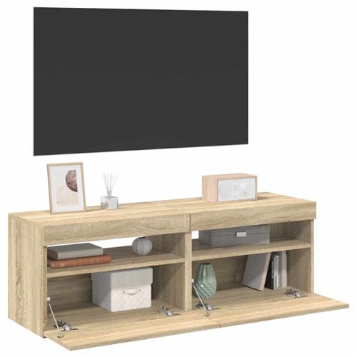 Vidaxl Meuble Tv Led - Chêne Sonoma - Image 3