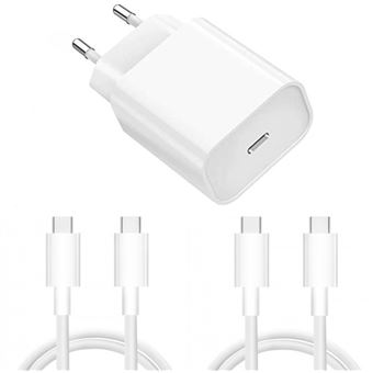 Chargeur Rapide 20W USB-C pour + 2 Cables Type-C Samsung S23 / S22 / S21 / PLUS / ULTRA Little Boutik® - 1
