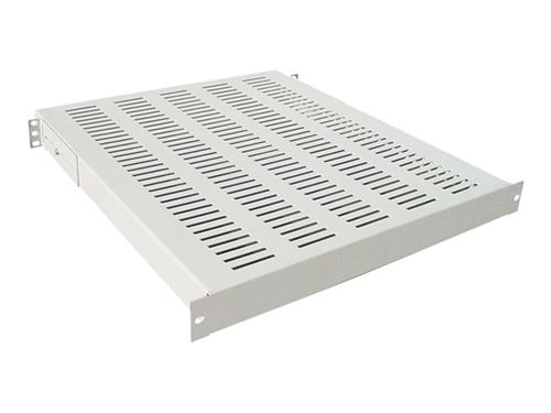 LogiLink Heavy Duty Fixed Shelf - Étagère pour rack - gris clair, RAL 7035 - 1U - 19