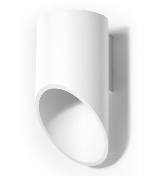 Applique murale PENNE aluminium blanc hauteur 20 Cm