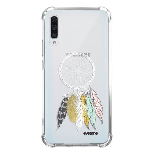 Coque pour Samsung Galaxy A50 anti-choc souple angles renforcés transparente Attrape Rêves Scandinave [Evetane®]