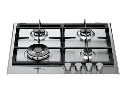 Whirlpool iXelium GMR 6422/IXL - Table de cuisson au gaz - 4 plaques de cuisson - Niche - largeur : 56 cm - profondeur : 48 cm - acier inoxydable