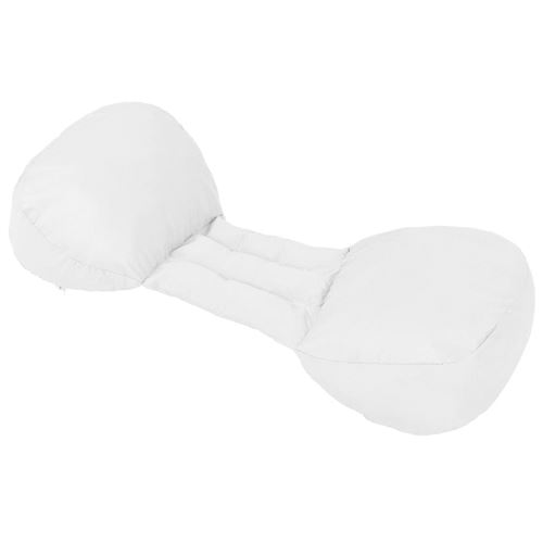 vidaXL Coussin de grossesse en forme d'aile 76 x 42 x 16 cm Blanc