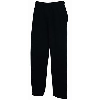 Pantalon De Survêtement Homme Coupe Ample - Taille élastique Avec Cordon - Jambe Droite Ourlet Ouvert - Confort Sport Et Détente