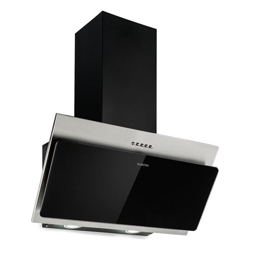 Klarstein Alessia Hotte aspirante murale 60cm - extraction d´air 350 m³/h - 3 vitesses - Noir