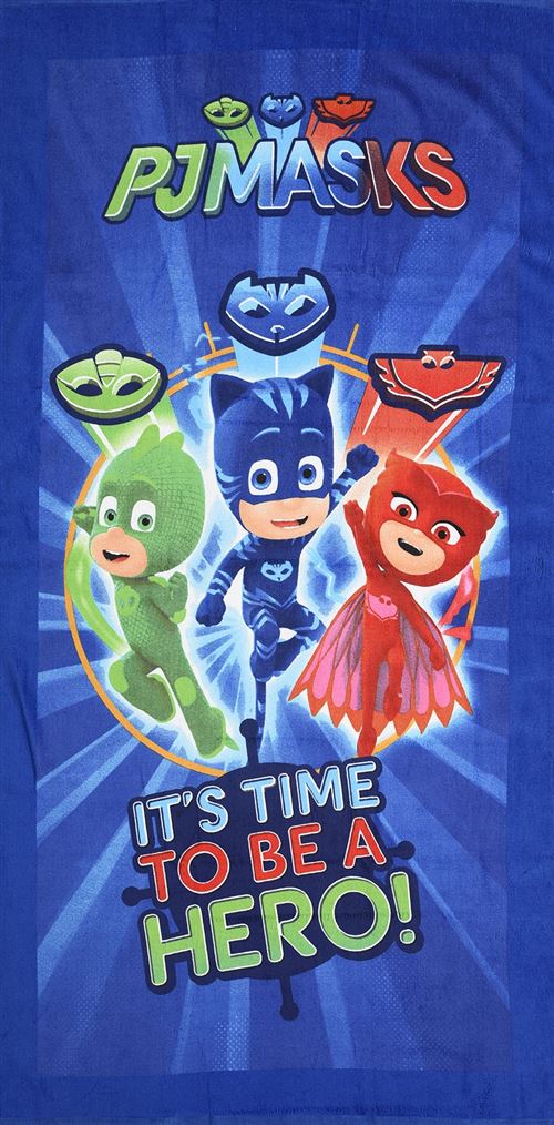 PJ Masks serviette de bain It's Time To Be A Hero junior 70 x 140 cm