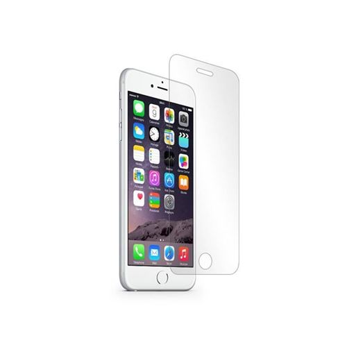PEACH Protege Ecran en verre trempé + Coque en silicone transparente pour iPhone 7