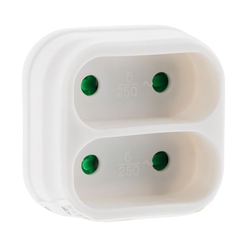 Zenitech Blanc - Multiprise Biplite De Façade 6A
