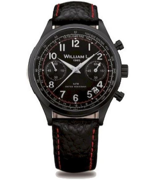William L. Montre Homme WLIB01NRBNSR Automatiques, Chronographe Noir