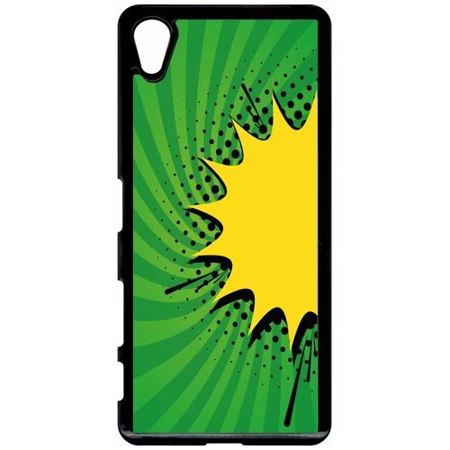 Coque Sony Xperia X Fond Comics Vert