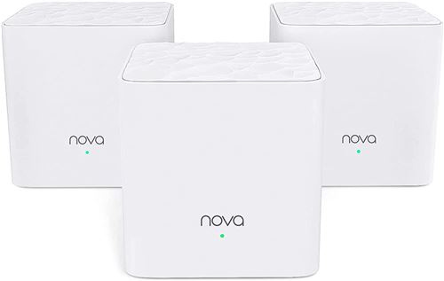 Tenda Nova MW3 - Wifi-systeem (3 routers) - tot 300 m² - maas - 802.11a/b/g/n/ac - Dual Band