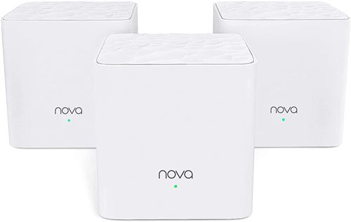 Tenda Nova MW3 - Système Wi-Fi (3 routeurs) - jusqu'à 300 m² - maillage - 802.11a/b/g/n/ac - Bi-bande