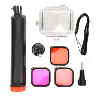 12 Boîtier étanche FitStill 60m Pour 8 - Kit Plongée Avec Filtres Et Poignée Flottante Go Pro Hero 12 Boîtier étanche FitStill 60m Pour 8 - Kit Plongée Avec Filtres Et Poignée Flottante Go Pro Hero