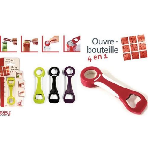 Ouvre Bouteille 4 En 1 Decapsule Canette Bouchon A Vis