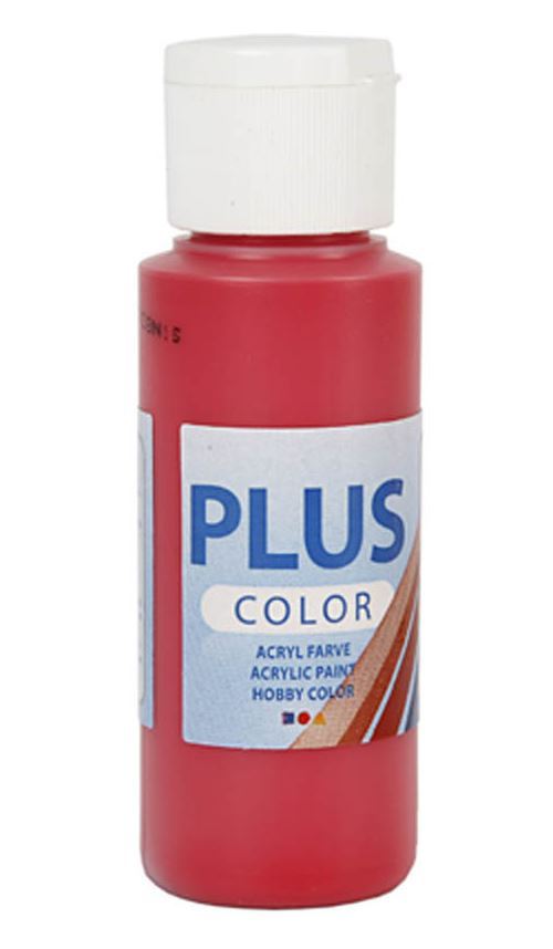 Creotime peinture acrylique Plus Color 60 ml de rouge baie