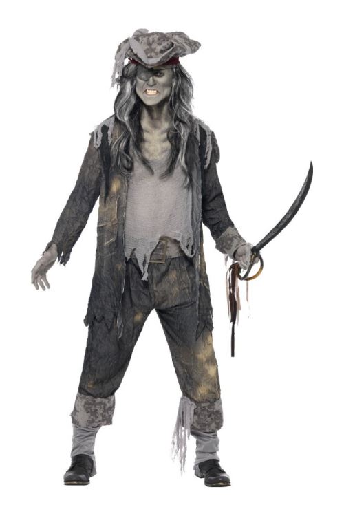 Costume Pirate Bateau Fantome - Gris - XL