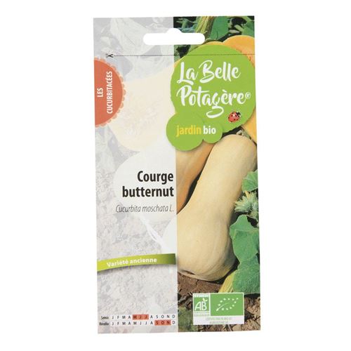Graines à semer - Courge butternut - 2,5 g - La Belle Potagère