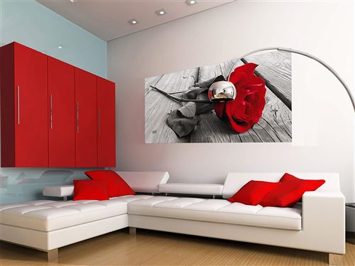 AG Design – Papiers Peints intissé – Rose Rouge – Tapisserie Photo – Poster Photo géant – 202 x 90 cm – 1 lés – FTNH 2717