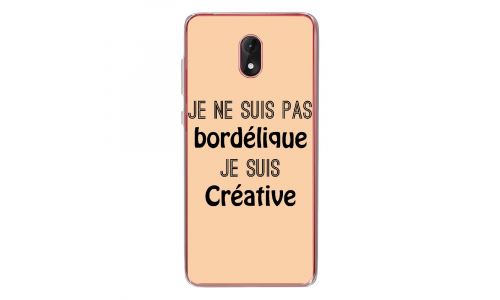 Coque souple pour Wiko Lenny 5 avec impression Motifs Je ne suis pas bordélique beige
