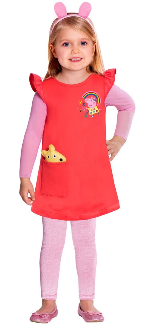 Amscan costume Peppa filles rouge/rose 2-3 ans 3-pièces
