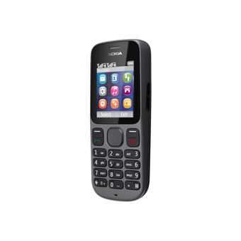 Nokia 101 - Téléphone de service - double SIM - microSD slot - Écran LCD - 128 x 160 pixels - noir fantôme