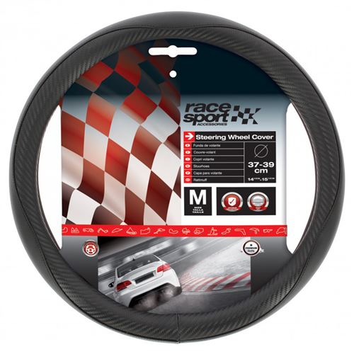 Race Sport housse de guidon Sporter 37-39 cm PVC/cuir artificiel noir