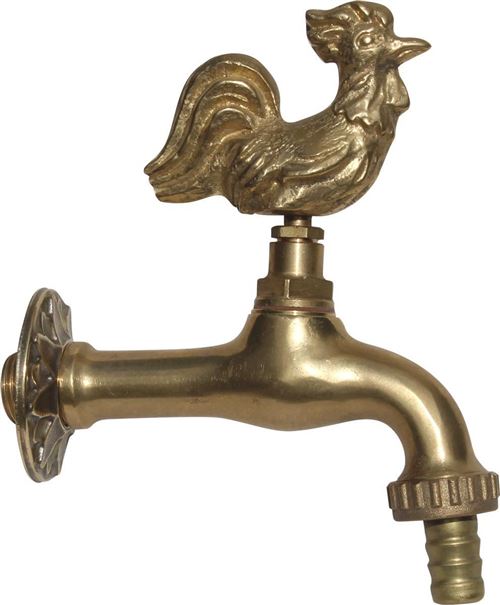 Dommartin Fonte D'art - Robinet animal en laiton Coq