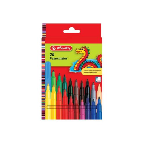 Herlitz Feutre de coloriage étui carton de 20 pièces 20x - vue 2