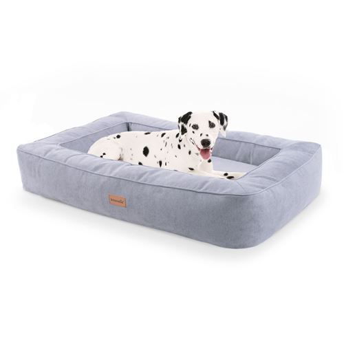 Comparer les prix de Panier pour chien - Brunolie Bruno - Coussin pour chien - Taille L (100 x 17 x 70 cm) - Mousse - Gris