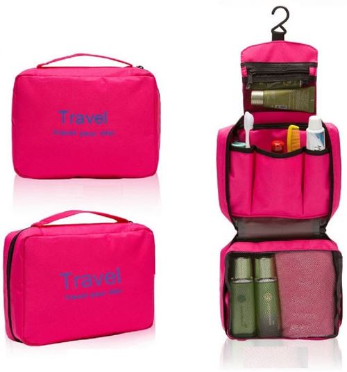 NOVAGO Trousse de Toilette résistante (Rose)