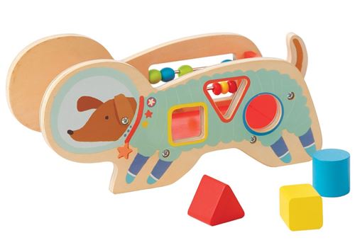 Manhattan Toy trieur de formes Space Dog junior 11,5 cm bois