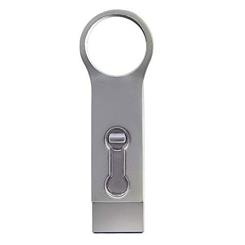 Clé USB 3 en 1 avec port OTG Pen Drive pour iPhone, iPad, téléphones Android USB 3.0 128 Go Silver