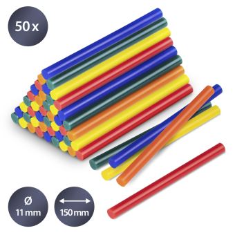 TROTEC Bâtonnets de colle de couleur (50 pces ø 11 mm) - 1