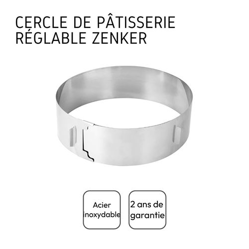 Cercle À Patisserie Reglable, 16-30 Cm Cercle À Gâteaux Réglable Cercle De  Gâtea