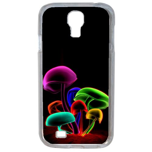 Coque Champignon 3d Illuminés Compatible Samsung Galaxy S4 Transparent