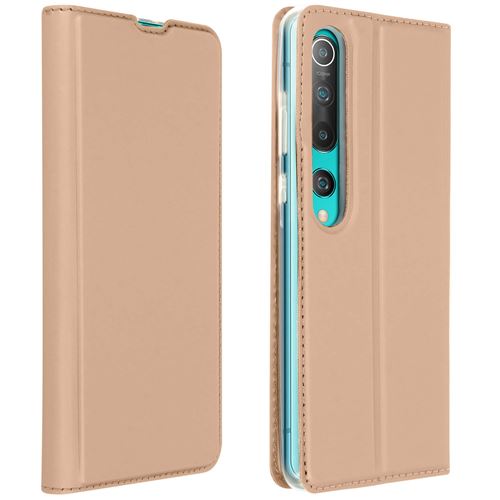 Housse pour Xiaomi Mi 10 / Mi 10 Pro avec Porte-carte Support Vidéo rose gold
