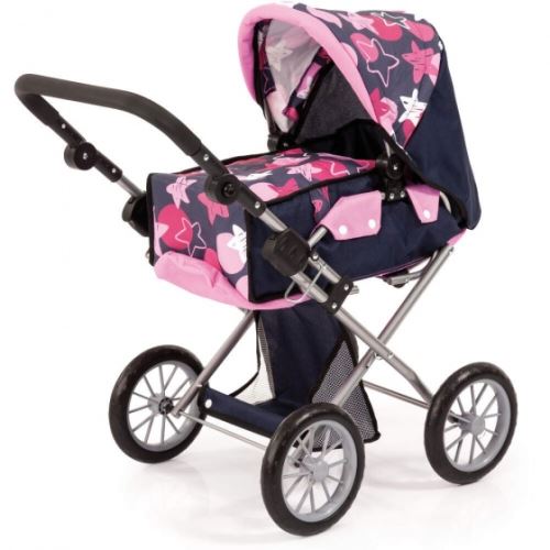 Bayer voiture de poupée City Star gris foncé / rose 72 cm