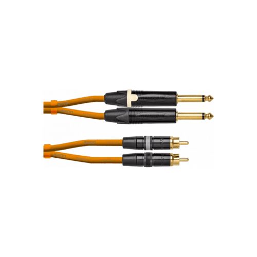 Cordial CEON DJ Plug RCA 3 O set de câbles jack TS 6,35 mm - RCA