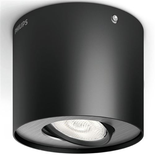 Eclairage séjour Phase LED D10 cm - Noir