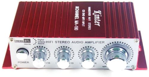 Kinter MA180 Ma-180 12 V Mini amplificateurs de Puissance de Voiture Port USB d'ordinateur amplificateur CH