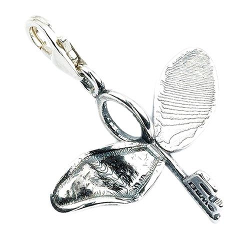 Sous licence officielle Harry Potter en argent Sterling charme pince clé de vol