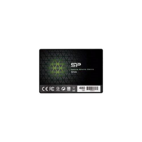 SILICON POWER SSD - SATAIII (TLC) - S56 - 480 GB - 7mm 2.5' Noir, Phison controller + 3D TLC NAND