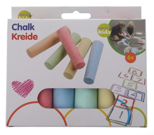 Eddy Toys trottoir craie 6 pièces