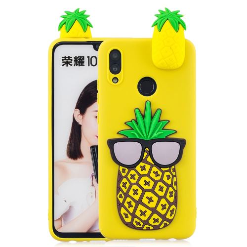 Coque en TPU motif 3D à l'ananas pour votre Huawei P Smart (2019)/Honor 10 Lite
