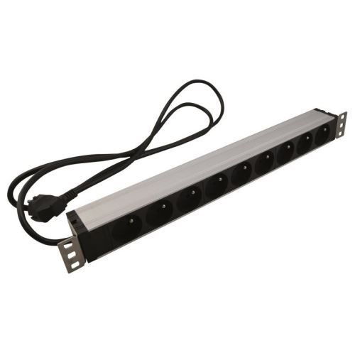 multiprise secteur alu 9 prises avec fixation