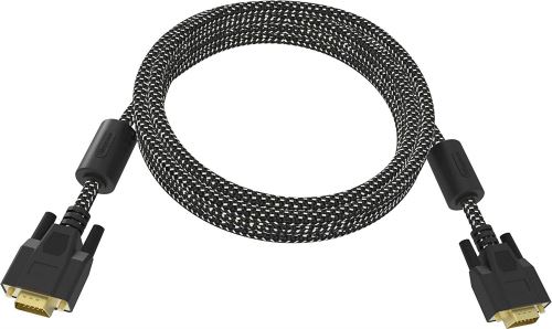 Vision TC 15MVGAP/HQ câble VGA 15 m VGA (D-Sub) Noir, Blanc - Câbles VGA (15 m, VGA (D-Sub), VGA (D-Sub), Mâle, Mâle, Noir, Blanc)