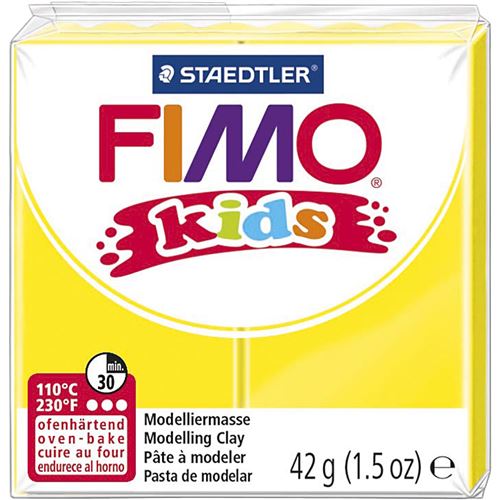 Pâte Fimo Kids 42 g - Jaune - 8030.1