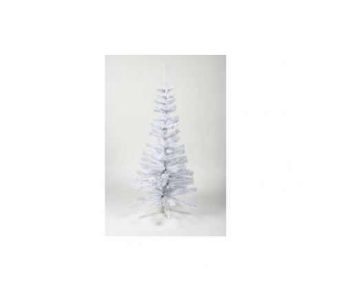 Sapin de noel artificiel - h 120 cm - 150 branches - blanc colorado - avec pied plastique