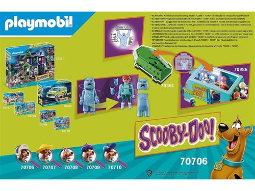 Playmobil 70286 Scooby-DOO! Mystery Machine - avec Trois Personnages