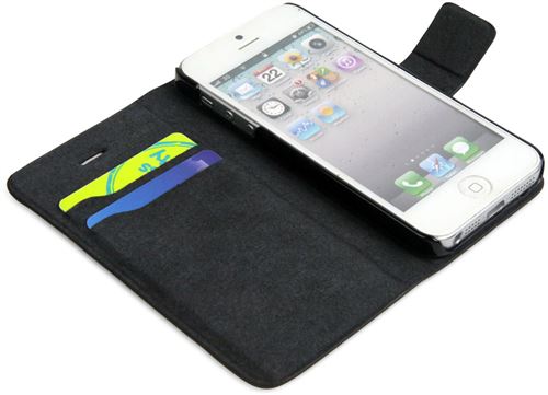 Iphone 5 Flipcase Imitation Cuir Marron